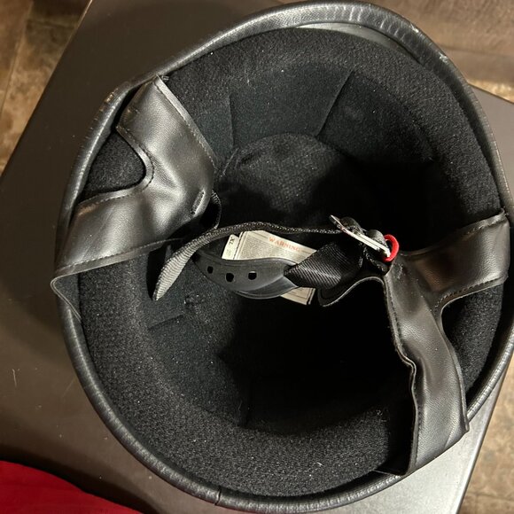 Soaring Turtle Shell Motorcycle Helmet. Size XL. Color Flat Black. (1189) - Picture 3 of 4